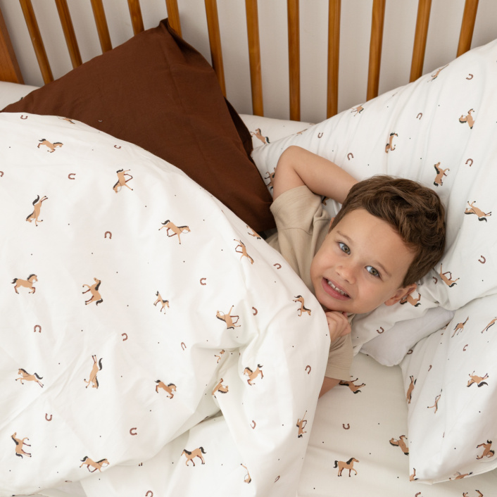 Kit de Mini Cama Montessoriano 100% Algodão 15 peças Cavalinho - Constantini Baby