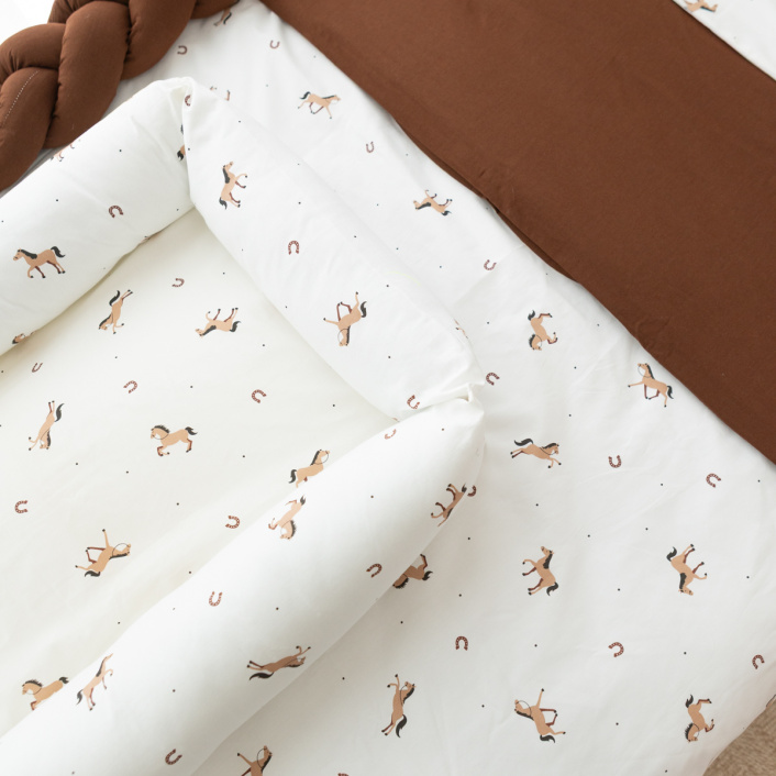 Kit de Mini Cama Montessoriano 100% Algodão 15 peças Cavalinho - Constantini Baby