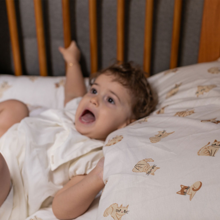 Kit de Mini Cama Montessoriano 100% Algodão 16 peças Minha Gatinha - Constantini Baby