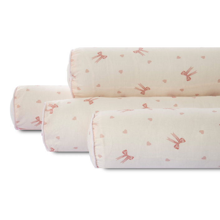 Kit de Rolinhos de Berço americano 8 Peças Percal 100% Algodão Lacinho Baby - Constantini Baby