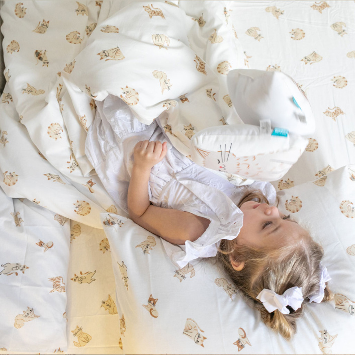 Kit de Rolinhos de Mini Cama Montessoriano 8 Peças Percal 100% Algodão Minha Gatinha - Constantini Baby