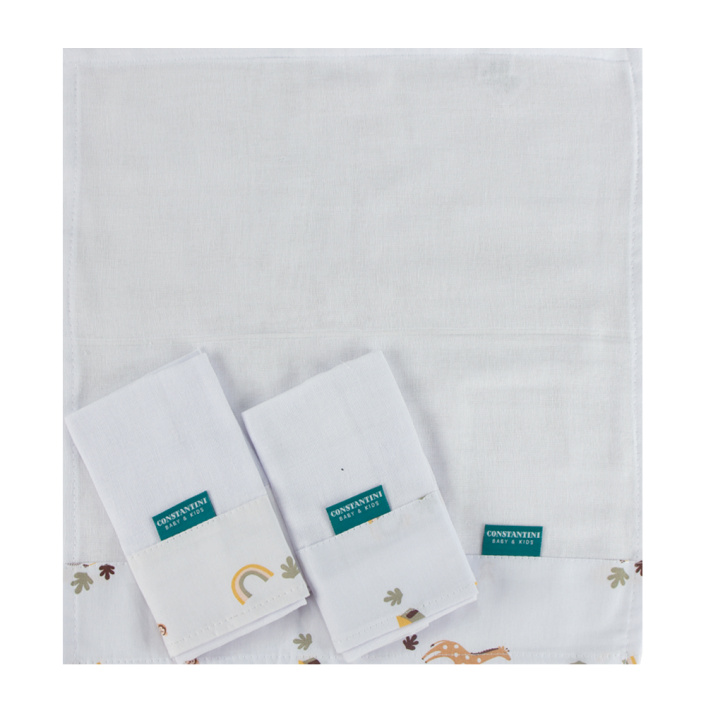 Kit para bebê de higiene e cuidados 8 Peças - Safari