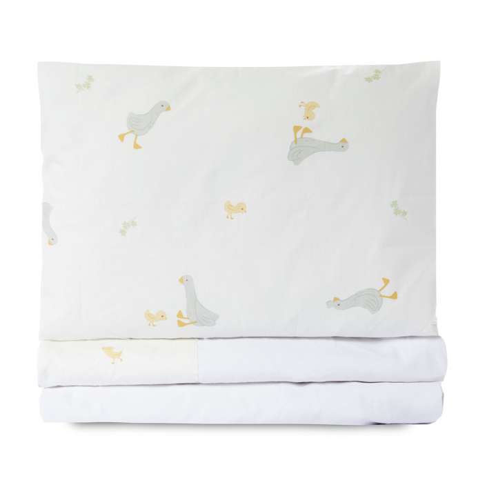 Kit para berço 15 peças percal 100% Algodão Patinho - Constantini Baby