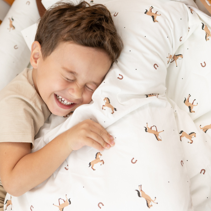 Kit Quarto completo Berço 24 Peças Percal 100% Algodão Cavalinho - Constantini Baby