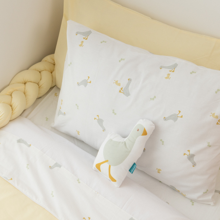 Kit Quarto completo Berço 25 Peças Percal 100% Algodão Patinho - Constantini Baby