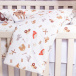 Kit Quarto completo Berço 25 Peças Percal 100% Algodão Fazendinha - Constantini Baby