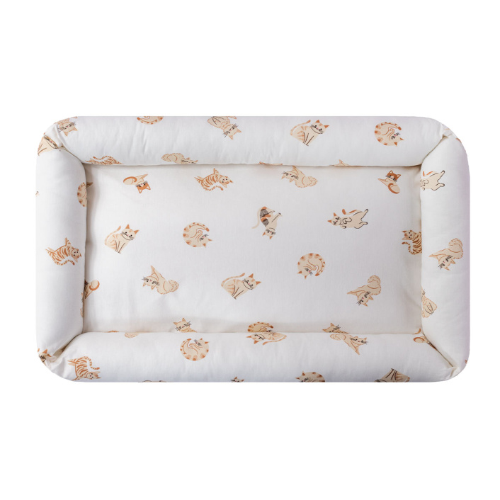 Kit Quarto completo Berço 25 Peças Percal 100% Algodão Minha Gatinha - Constantini Baby