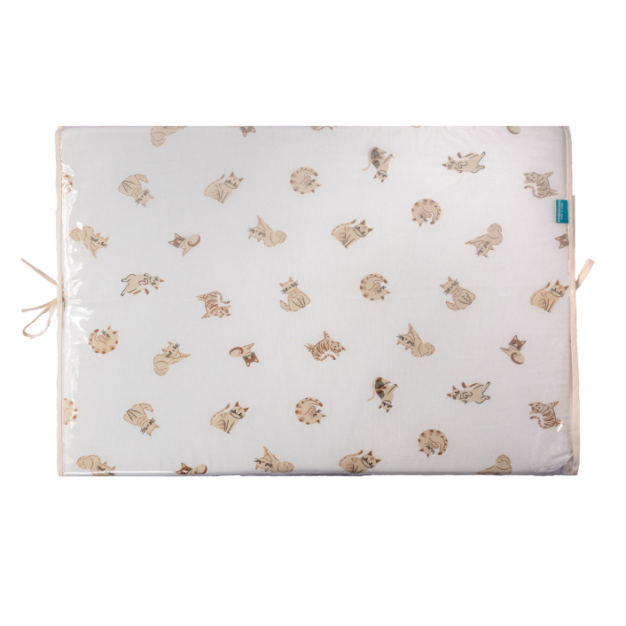 Kit Quarto completo Berço 25 Peças Percal 100% Algodão Minha Gatinha - Constantini Baby