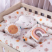 Kit Quarto completo Berço 25 Peças Percal 100% Algodão Sunshine - Constantini Baby