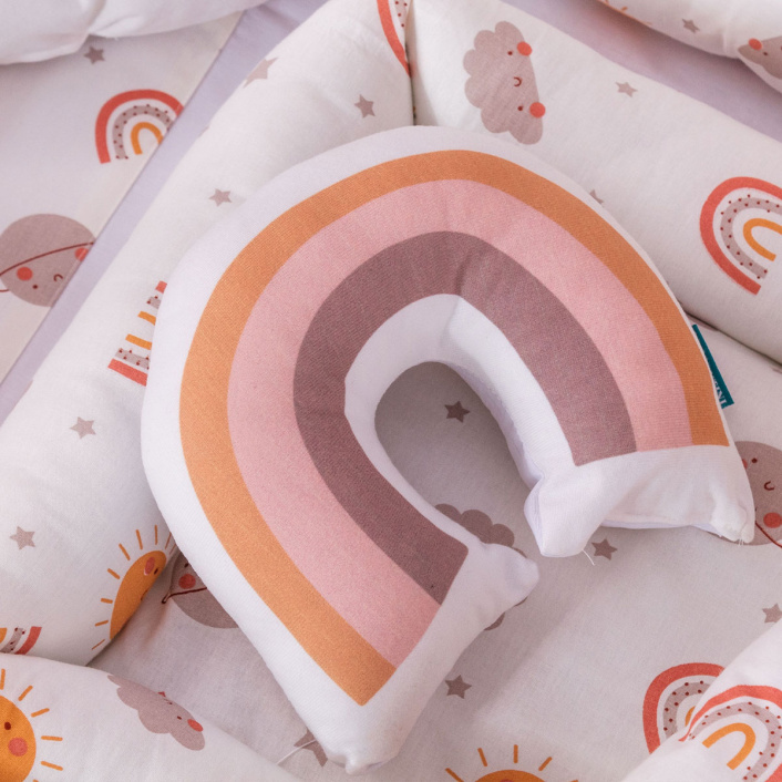 Kit Quarto completo Berço 25 Peças Percal 100% Algodão Sunshine - Constantini Baby