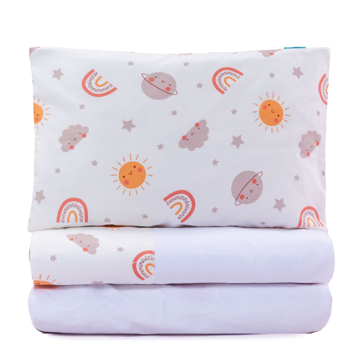 Kit Quarto completo Berço 25 Peças Percal 100% Algodão Sunshine - Constantini Baby