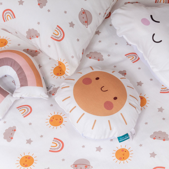 Kit Quarto completo Berço 25 Peças Percal 100% Algodão Sunshine - Constantini Baby