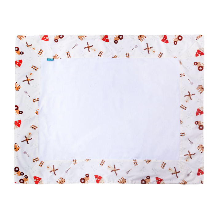 Kit Quarto completo Berço 27 Peças Percal 100% Algodão Fazendinha - Constantini Baby