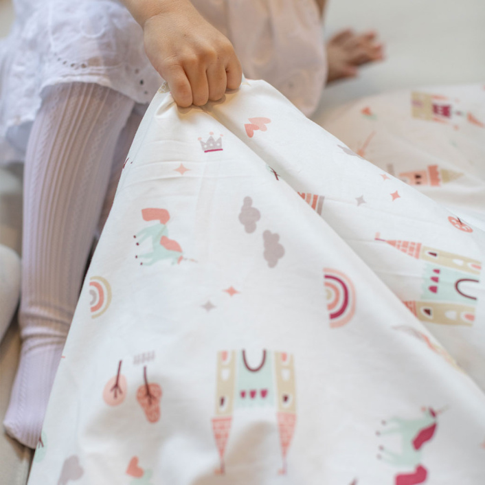 Kit Quarto Completo Mini Cama 23 Peças Percal 100% Algodão Conto de Fadas - Constantini Baby