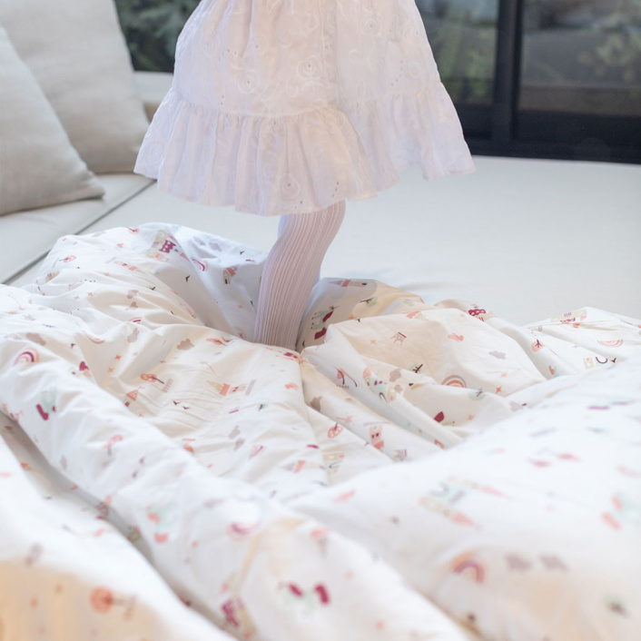 Kit Quarto Completo Mini Cama 23 Peças Percal 100% Algodão Conto de Fadas - Constantini Baby