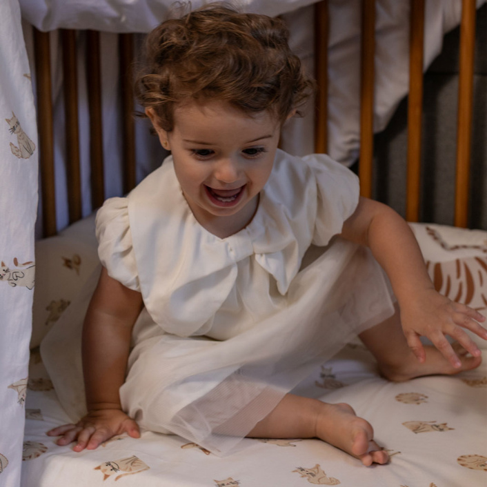 Kit Quarto Completo Mini Cama 25 Peças Percal 100% Algodão Minha Gatinha - Constantini Baby