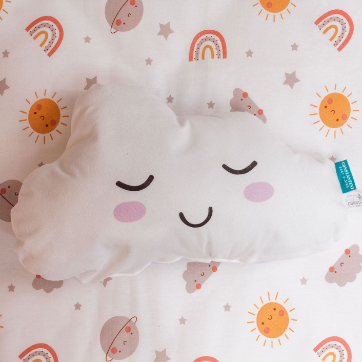 Kit Quarto Completo Mini Cama 25 Peças Percal 100% Algodão Sunshine - Constantini Baby