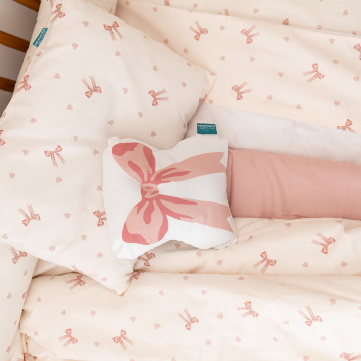 Lençol Avulso com Elástico para Berço Americano 200 Fios Percal 100% Algodão Lacinho Baby - Constantini Baby