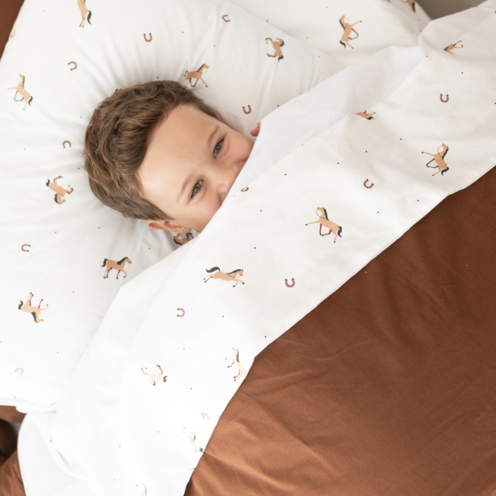 Lençol Avulso com Elástico para Cama de Solteiro 200 Fios Percal 100% Algodão Cavalinho - Constantini Baby