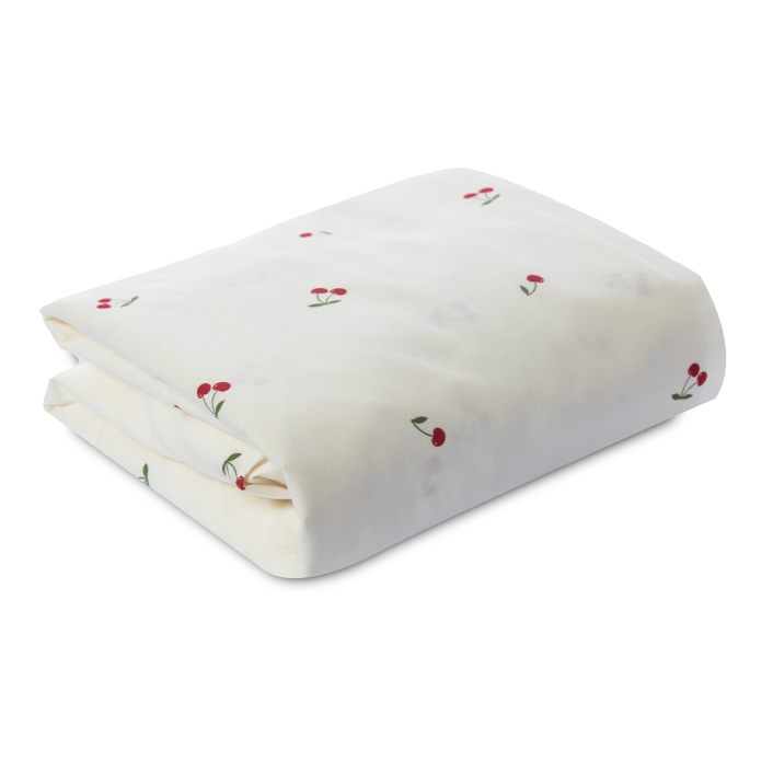 Lençol Avulso com Elástico para Cama de Solteiro 200 Fios Percal 100% Algodão Cerejinha - Constantini Baby