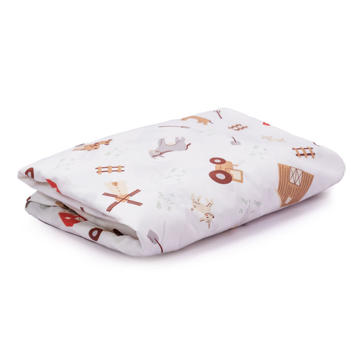 Lençol Avulso com Elástico para Cama de Solteiro 200 Fios Percal 100% Algodão Fazendinha - Constantini Baby