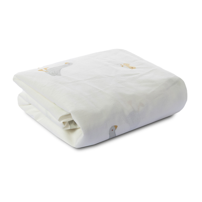 Lençol Avulso com Elástico para Cama de Solteiro 200 Fios Percal 100% Algodão Patinho - Constantini Baby