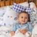 Lençol Avulso com Elástico para Mini Berço 200 Fios Percal 100% Algodão Pequeno Navegante - Constantini Baby