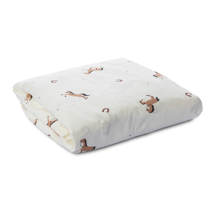 Lençol Avulso com Elástico para Mini Cama 200 Fios Percal 100% Algodão Cavalinho - Constantini Baby