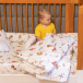 Lençol Avulso com Elástico para Mini Cama 200 Fios Percal 100% Algodão Fazendinha - Constantini Baby