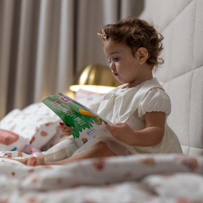 Lençol Avulso com Elástico para Mini Cama 200 Fios Percal 100% Algodão Hippie Chic - Constantini Baby