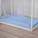 Lençol Avulso com Elástico para Mini Cama 200 Fios Percal 100% Algodão Liso Blue Azul Azul - Constantini Baby