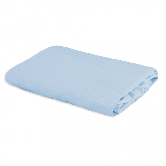 Lençol Avulso com Elástico para Cama de Solteiro 200 Fios Percal 100% Algodão Blue Azul - Constantini Baby