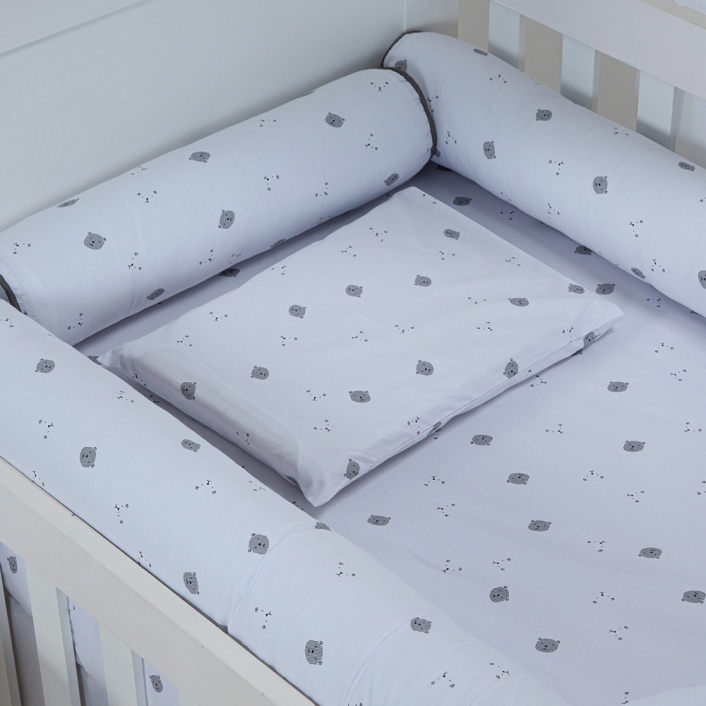 Jogo de Lençol 2 Peças para Berço Americano Percal 200 Fios 100% Algodão Hannah e Hugo - Constantini Baby