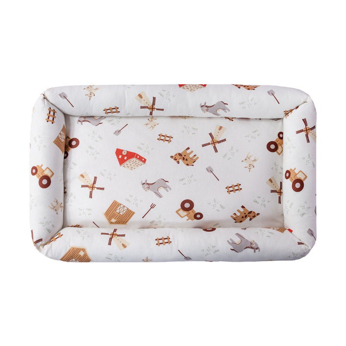 Ninho para Carrinho e Mini Berço Percal 100% Algodão Fazendinha - Constantini Baby