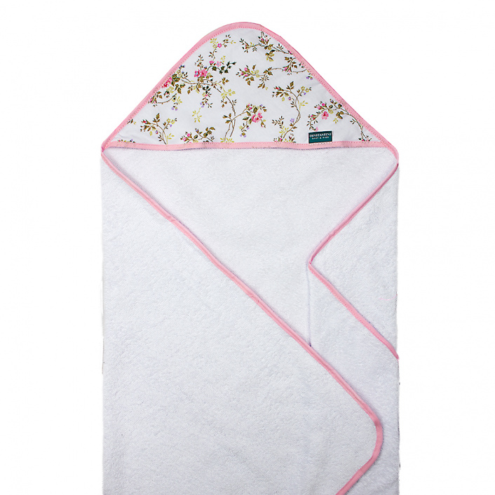 Toalha Felpa com Capuz Extra Macia Percal 100% Algodão Jardim Encantado - Constantini Baby