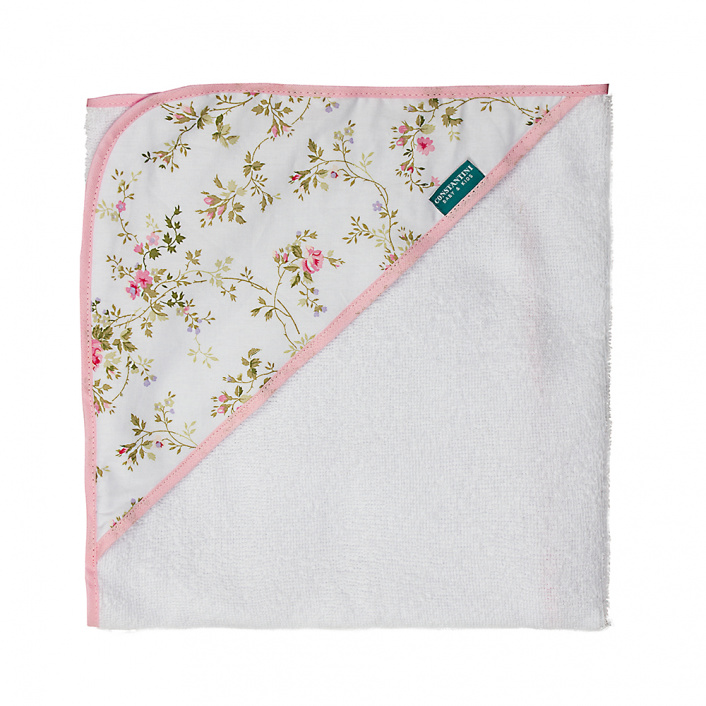 Toalha Felpa com Capuz Extra Macia Percal 100% Algodão Jardim Encantado - Constantini Baby