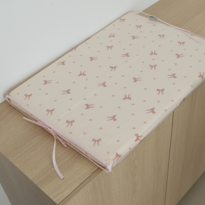 Trocador de Quarto Impermeável Percal 100% Algodão Lacinho Baby - Constantini Baby