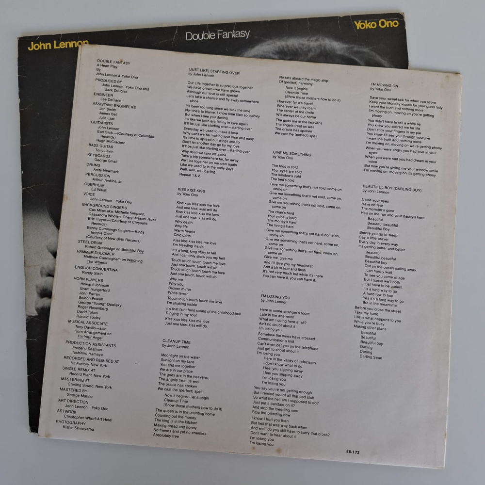 John Lennon / Yoko Ono - Double Fantasy - 1980 (Disco de Vinil