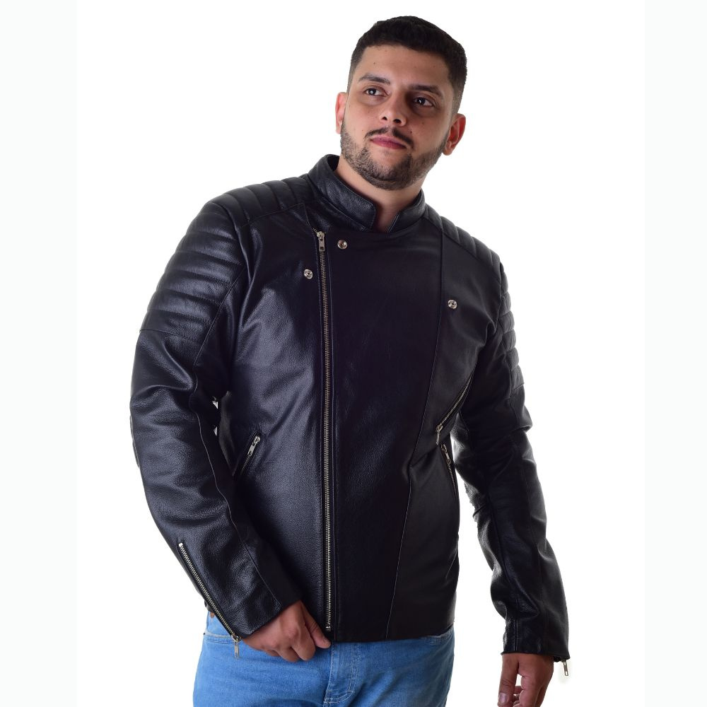 Giacca In Similpelle Da Uomo – Stile Motociclista, Slim Fit, Perfetta Per Autunno E Inverno