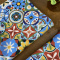 2 Guardanapo de Boca Estampado Mosaico Colorido