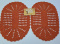 2 Tapetes de Crochê Oval Colorido P - Laranja - Produto Feito a Mão