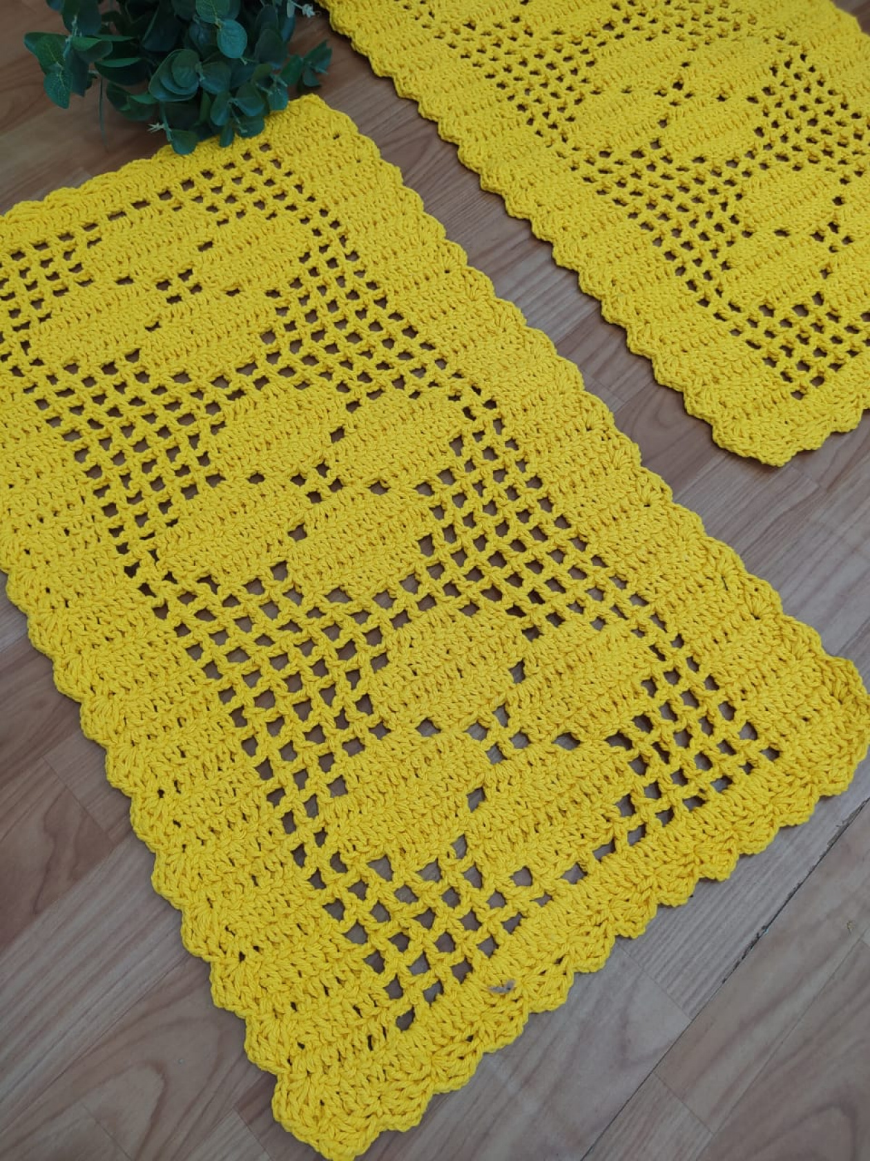 Tapete De Croche Amarelo Croche Vitoria