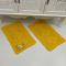 2 Tapetes de Crochê Retangular Colorido - Amarelo - Produto Feito a Mão