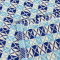 2 Tapetes de Tear Marrocos Azul Bic C/Azul Claro