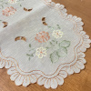 Bandeja Toalhinha em Organza Bege Florzinha Nude
