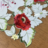 Bandeja Toalhinha Bordada Primavera Branco C/Floral