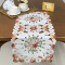 Caminho de Mesa Trilho Bordado Primavera Flor Goiaba 90cm