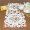 Caminho de Mesa Trilho Bordado Primavera Flor Goiaba 90cm