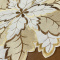Caminho de Mesa Trilho Bordado Primavera Floral Marrom C/Bege 90cm