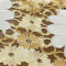 Caminho de Mesa Trilho Bordado Primavera Flores Dourada 90cm